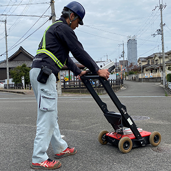 地中レーダー探査