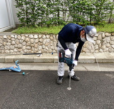 屋内消火栓配管漏水調査